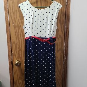 Blue and white dress size 16